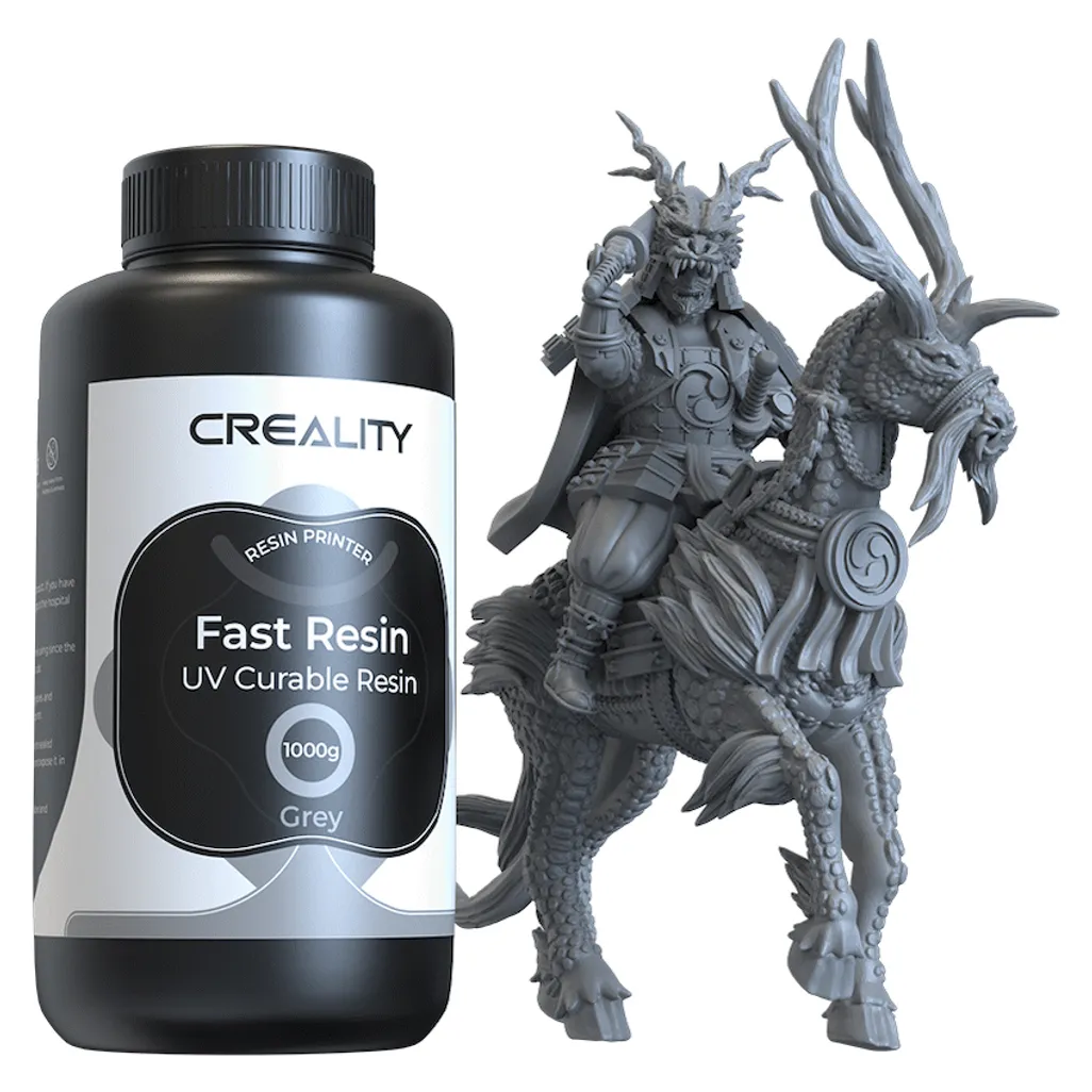 Creality Quick Resin - Grey (1kg) - Black Plastic Bottle