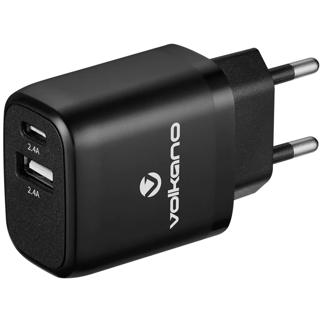Volkano On-the-Go USB and Type-C Wall Charger