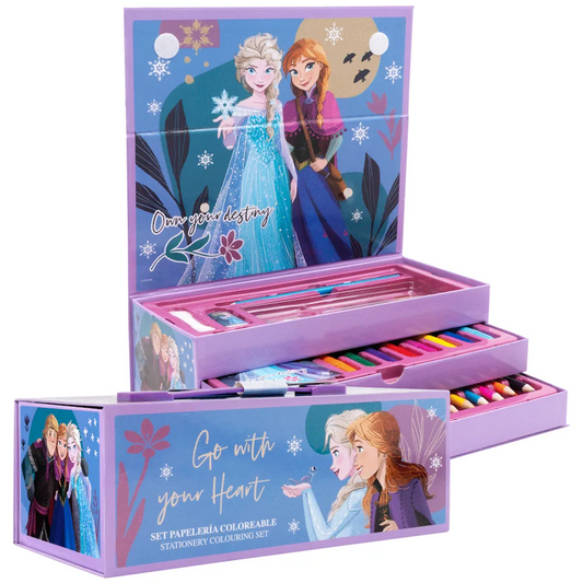 43 PC COLOURING STATIONERY SET - FROZEN