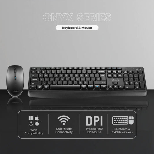 Volkano Onyx Keyboard and Mouse Combo With Dual mode BT