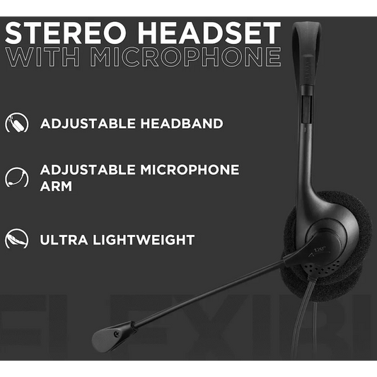 Volkano Chat 2 Stereo Headset with Boom Microphone