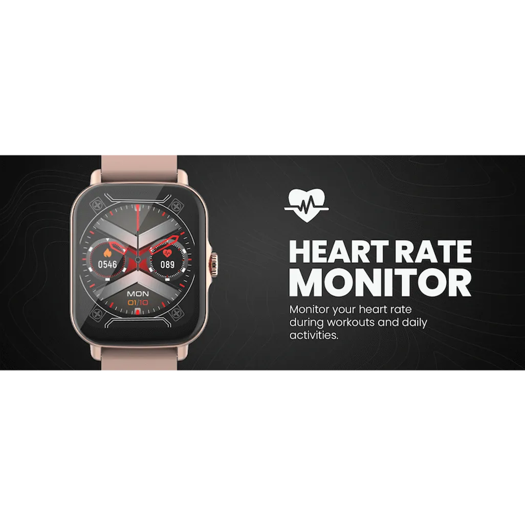 Volkano Active Tech Serene series Watch with heart rate monitor - Gold