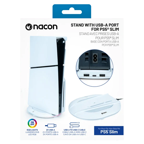 PS5 Slim Vertical Stand with USB-A Port
