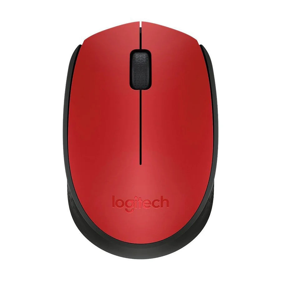 Logitech M171 Optical Wireless Mouse Red