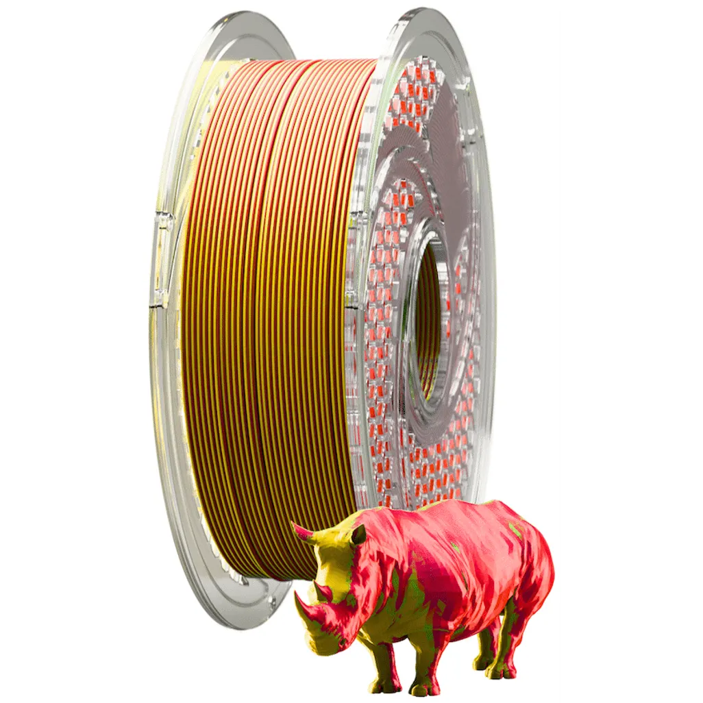 SA Filament Dual Silk PLA Filament 750g - Golden Scarlet