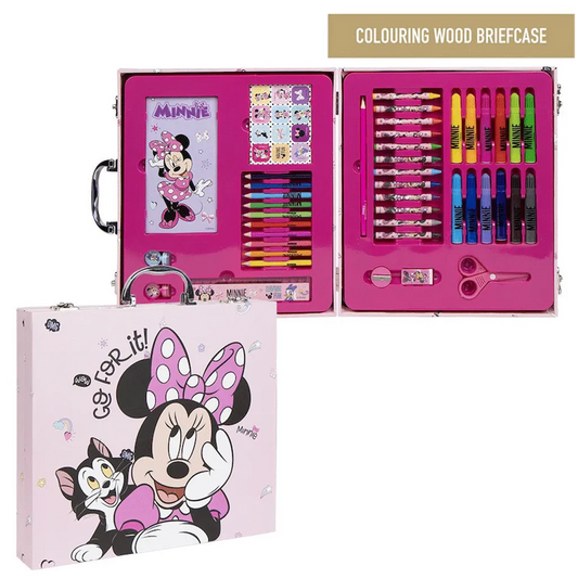 42-Piece Colouring Stationery Briefcase - Minnie Mouse