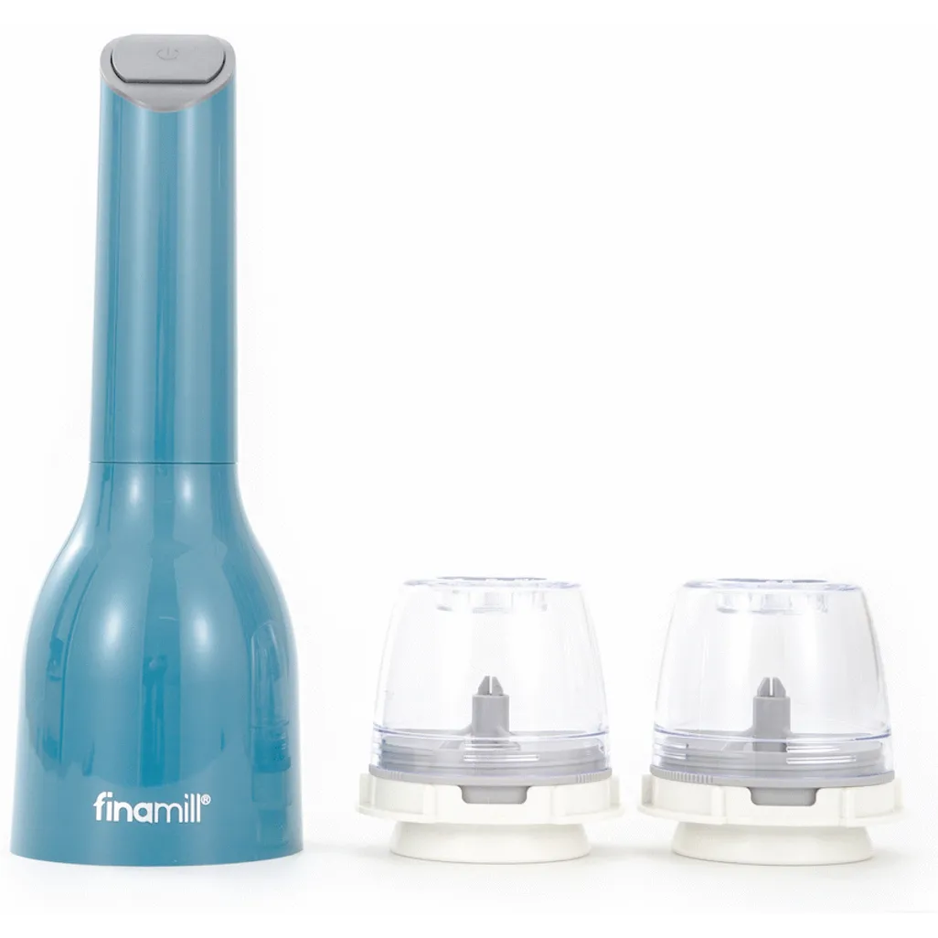 Finamill Battery Operated Grinder - Ocean Blue