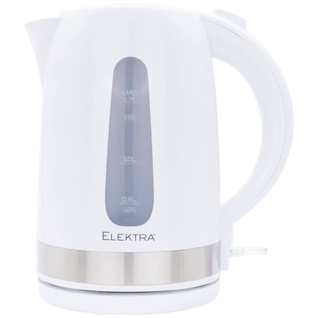 Elektra 1.7l Plastic Kettle - White