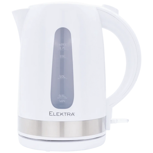 Elektra 1.7l Plastic Kettle - White