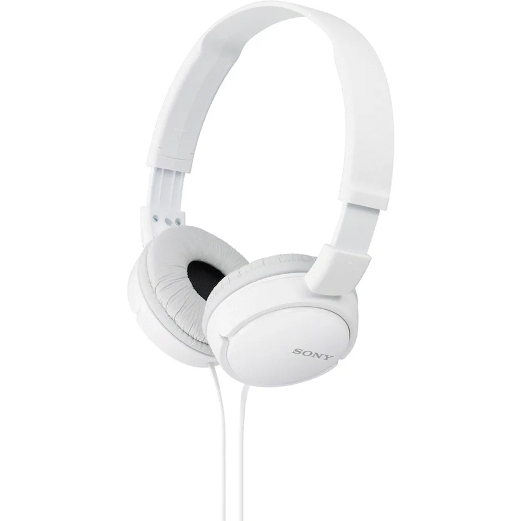 Sony MDR-ZX110 Foldable On-Ear Headphones - White