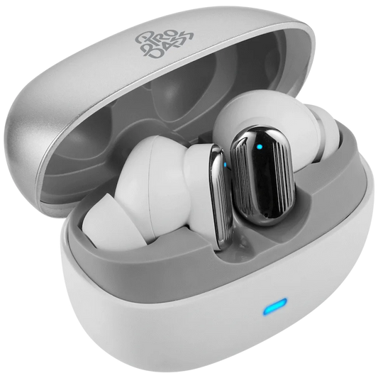 Pro Bass Flex Series TWS Earphone - White + Grey