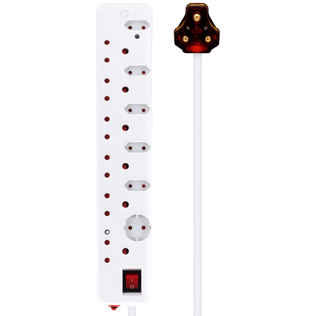 Ellies 12-Way High-Surge Multiplug 0.5m