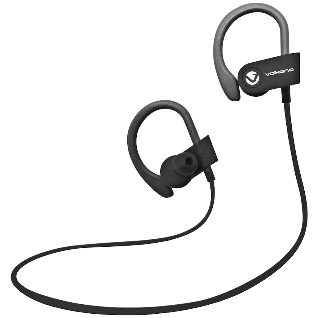 Volkano Race Series Bluetooth Sport Earhook Earphones - Black