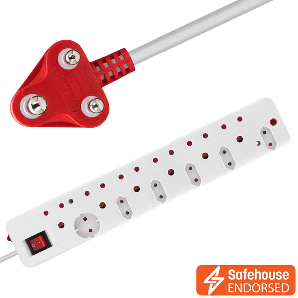 Ellies 12-Way Surge Multiplug - 0.5M