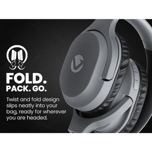Volkano Pebble Series Bluetooth Headphones - Dark Grey