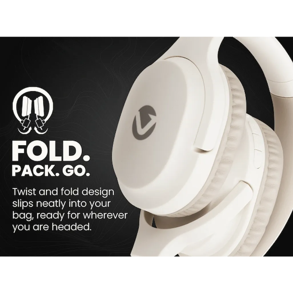 Volkano Pebble Series Bluetooth Headphones - Khaki