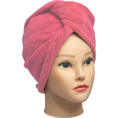 Pink Microfiber Hair Turban