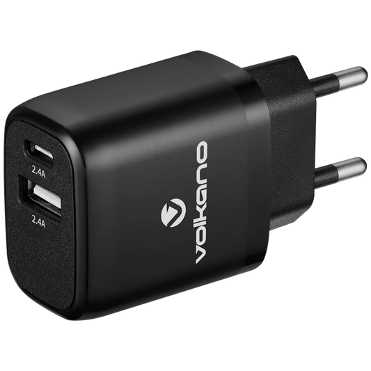 Volkano On-the-Go USB and Type-C Wall Charger