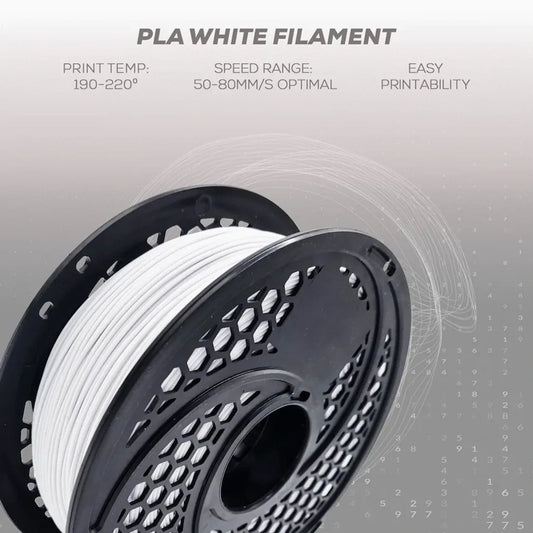 PLA White Filament 1kg, 1.75mm