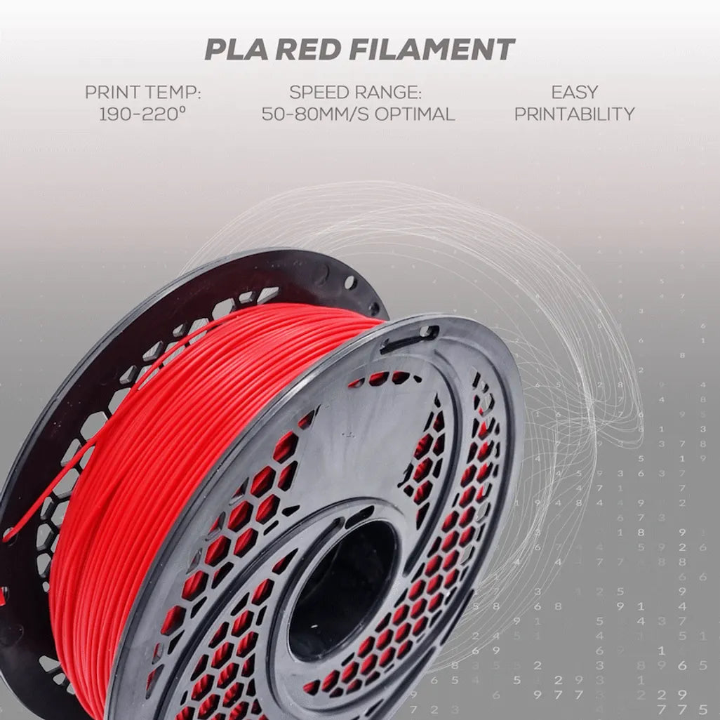 PLA Red Filament 1kg, 1.75mm