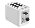 Mellerware Toaster 2 Slice Plastic White Stainless Steel Trim 7 Heat Settings 760W