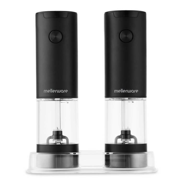 Mellerware Salt And Pepper Grinder Plastic Battery Operated