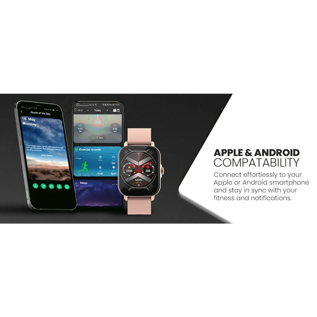 Volkano Active Tech Serene series Watch with heart rate monitor - Gold