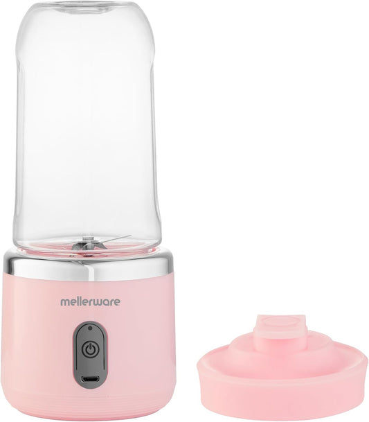 Mellerware Blender Portable Usb Rechargeable Plastic Pink 380Ml Li-Ion 40W