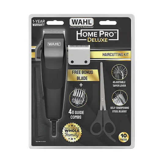 Wahl Home Pro Deluxe Clipper Kit - 10 Piece Hair Clipper Kit