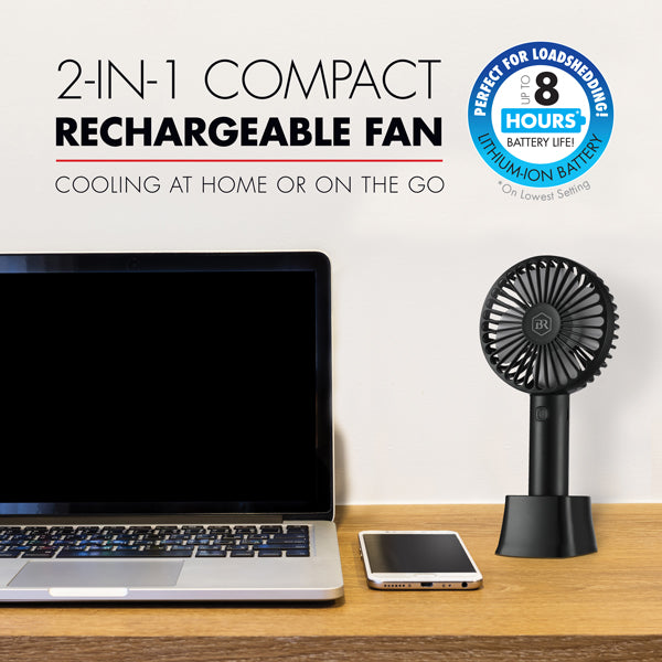 Bennett Read 2-in-1 Compact Rechargeable Fan