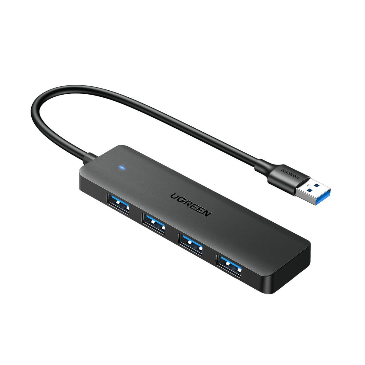 UGREEN 4-in-1 USB 3.0 Hub – High-Speed 5Gbps Data Transfer – Grey