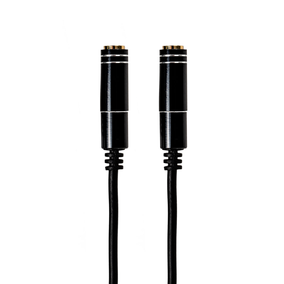 Gizzu 3-Pole Audio Splitter Cable – Black