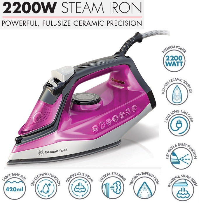Bennet Read 2200W Powerglide Steam Iron