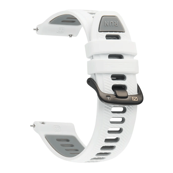 Forza Elite 22mm Quick Release Two Tone Strap – White/Grey