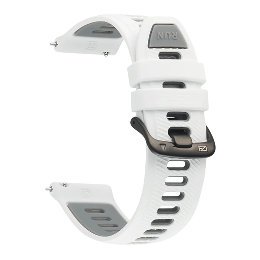 Forza Elite 22mm Quick Release Two Tone Strap – White/Grey
