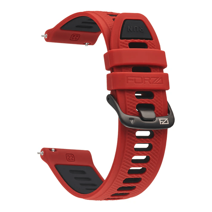 Forza Elite 22mm Quick Release Two Tone Strap – Red/Black
