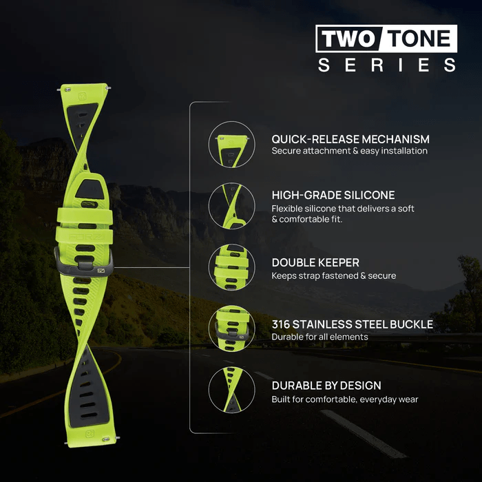 Forza Elite 22mm Two Tone Quick Release – Lime/Blk