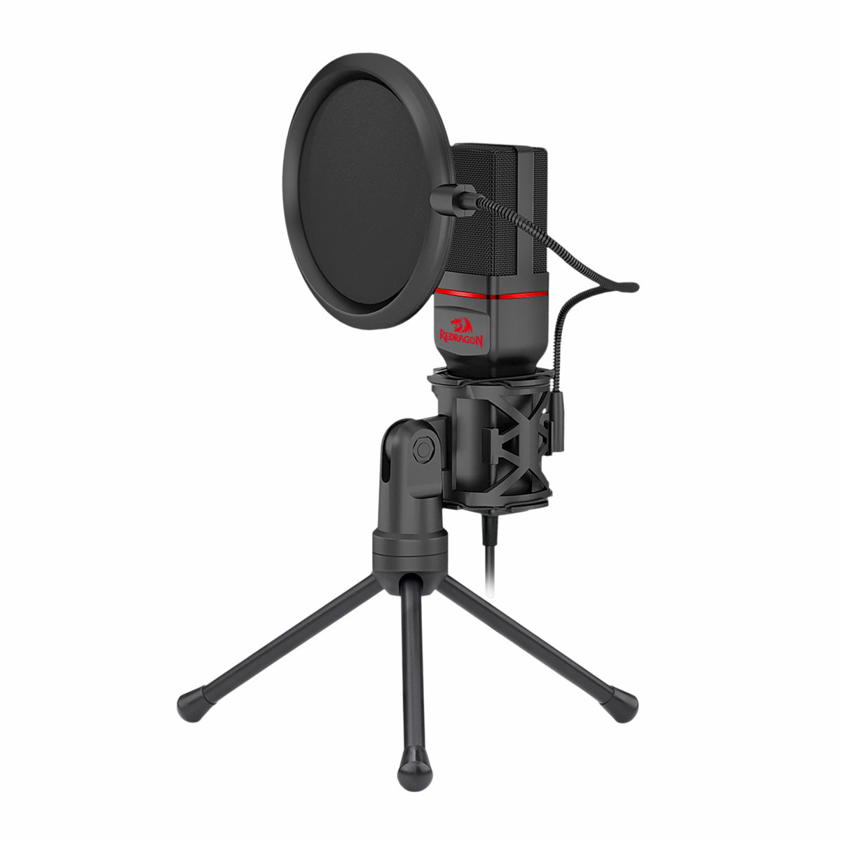 REDRAGON SEYFERT 3.5mm Aux Gaming Mic and Tripod – Black