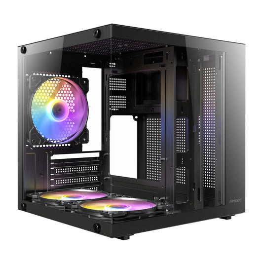 Antec VCX10M RGB Micro-ATX | ITX Mini -Tower Gaming Chassis – Black