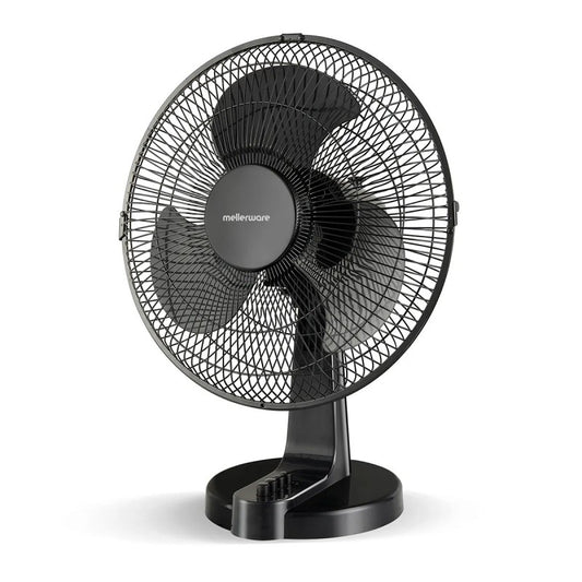 Mellerware Fan Desktop Plastic Black 30Cm 35W