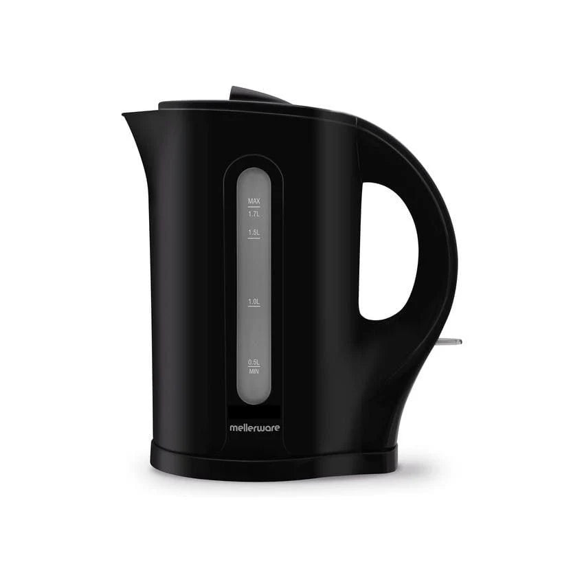 Mellerware Kettle Cordless Plastic Black 1.7L 2200W