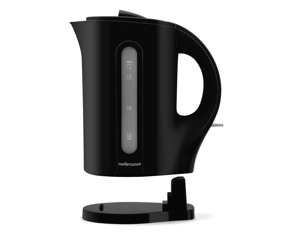 Mellerware Kettle Cordless Plastic Black 1.7L 2200W