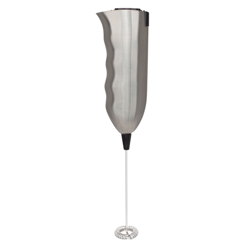Mellerware Battery Operated Stainless Steel Brushed Milk Frother