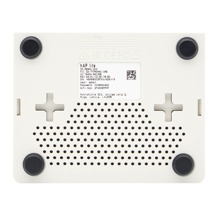 MikroTik hAP Lite 4 Port Ethernet 300Mbps WiFi 4 Router