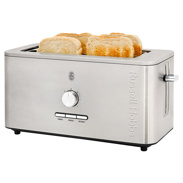 Russell Hobbs Nexus 4 Slice Toaster Silver - Image 2