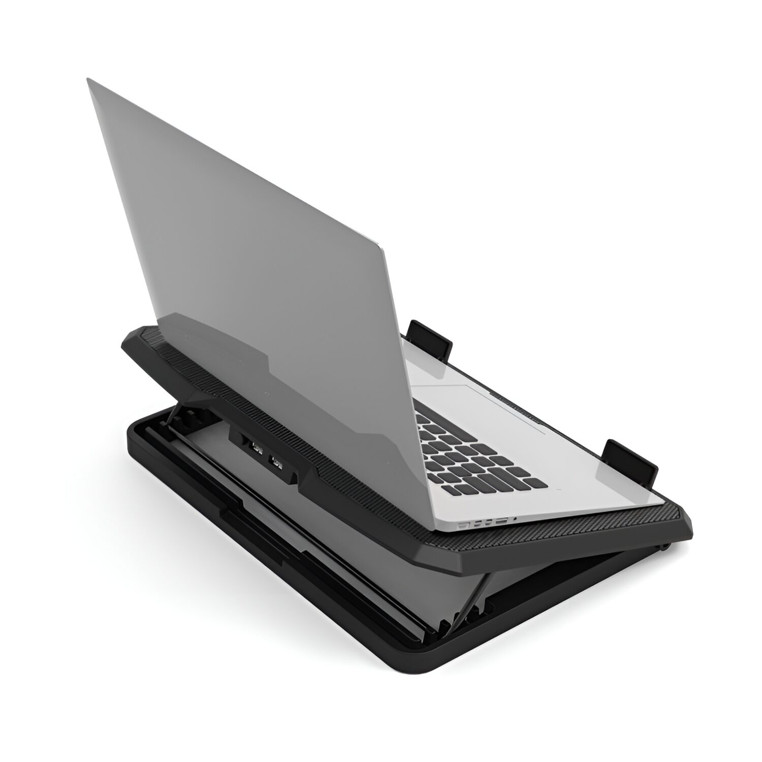 Port Ergonomic Notebook Cooler Pro, with Dual Fans & USB Ports - Image 2