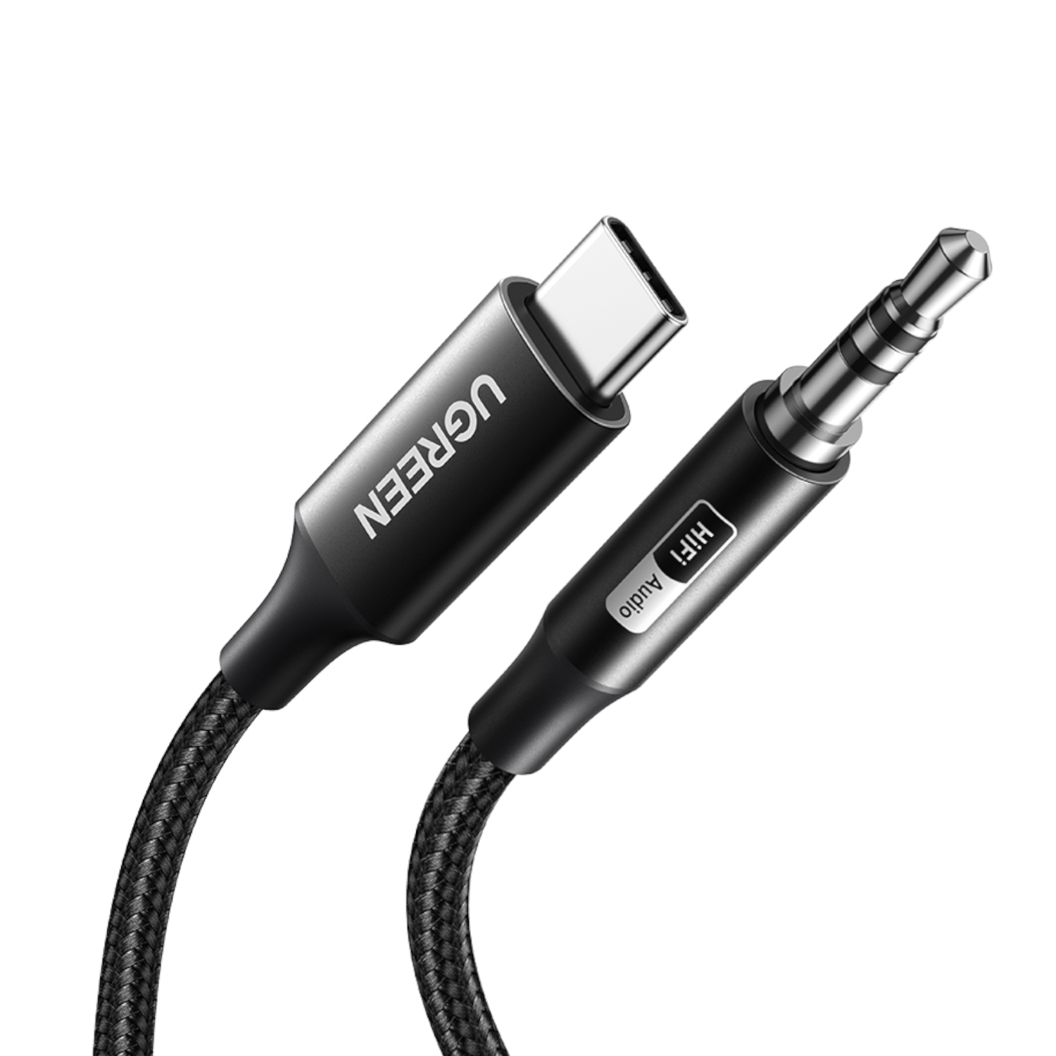 UGREEN USB Type-C to 3.5mm AUX Audio Cable 2M–Black