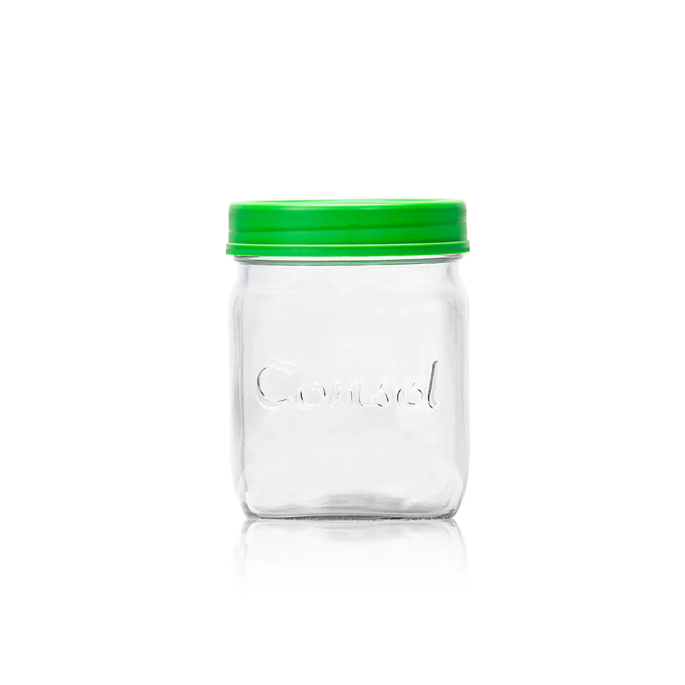 Consol Glass Preserve Jar 500ml with Coloured Lid - Image 4