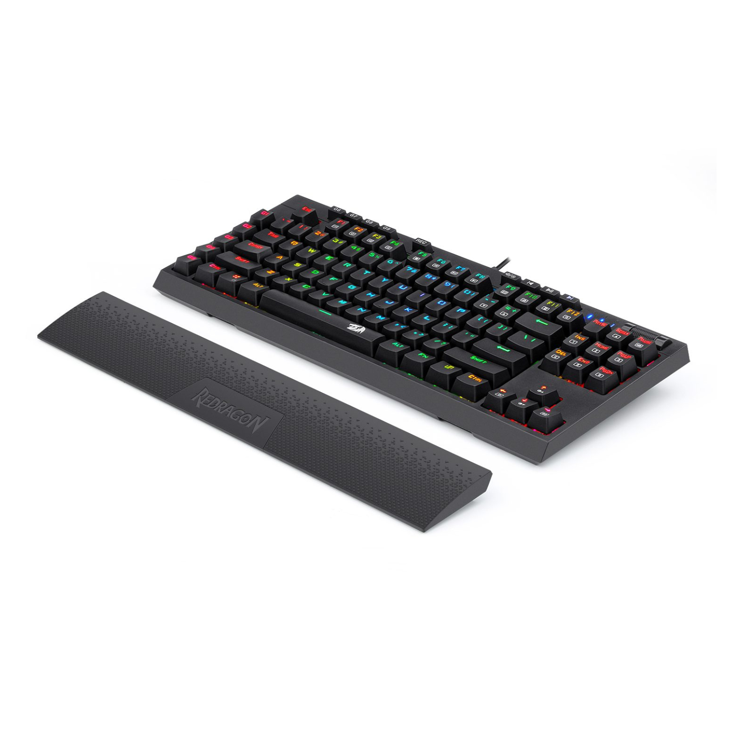 Redragon K588 RGB Pro BROADSWORD TKL Mechanical Wired Gaming Keyboard – Black - Image 2