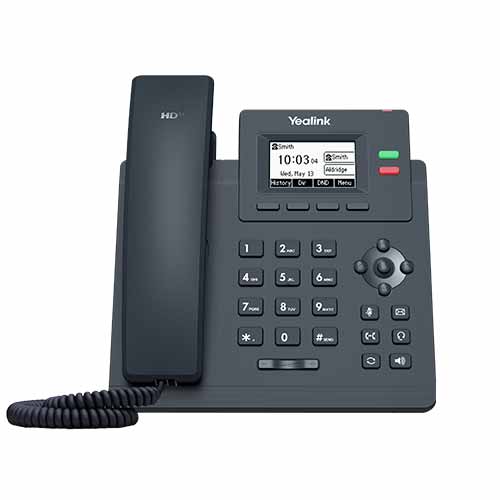 Yealink 10/100 desktop IP phone, excludes PSU